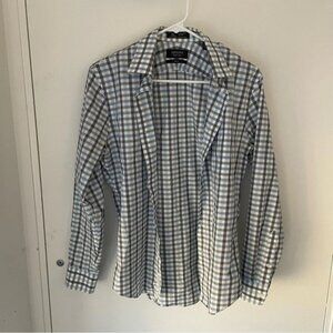 Nordstrom Men’s Checkered Dress Shirt Trim Fit